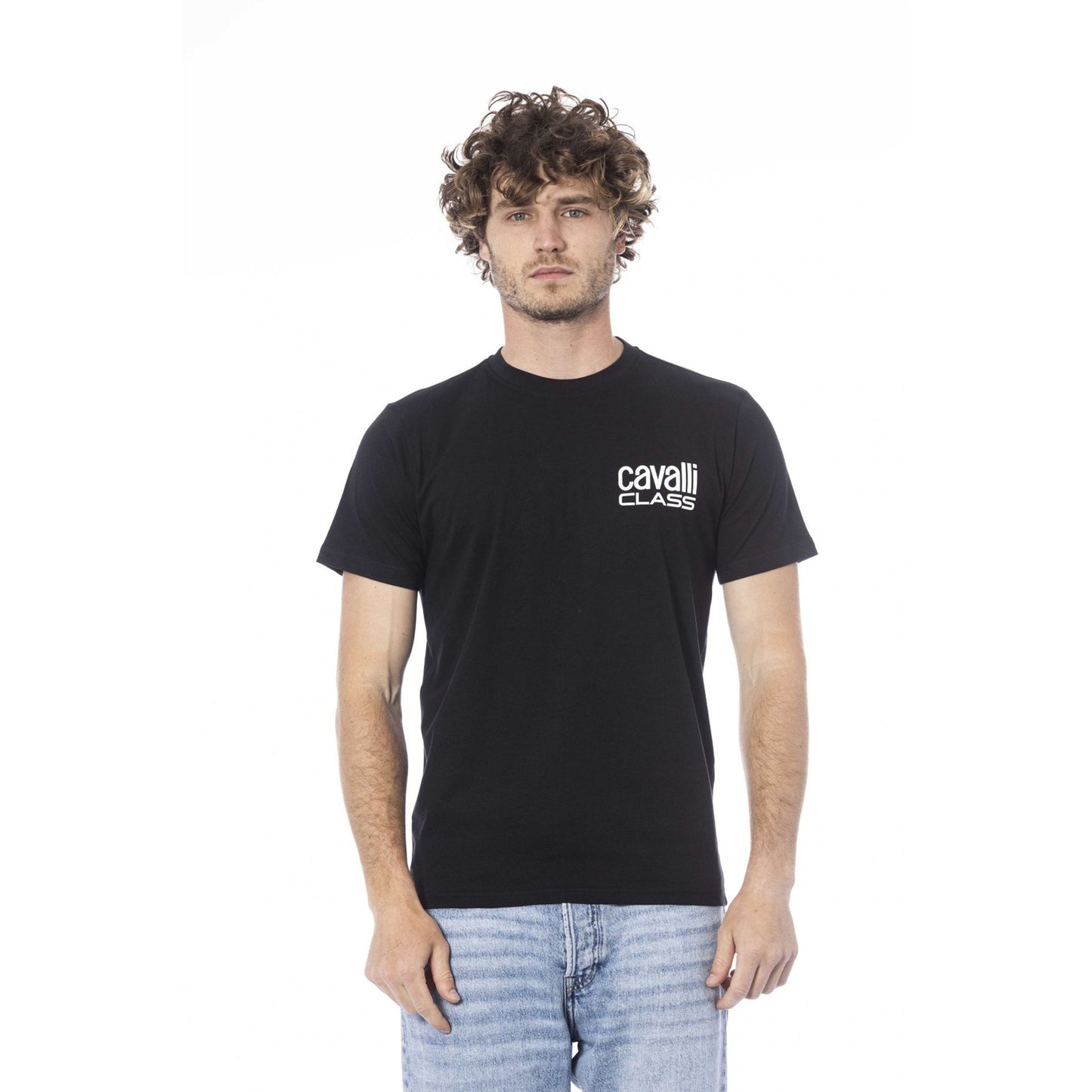 Cavalli Class Black Male T-Shirt
