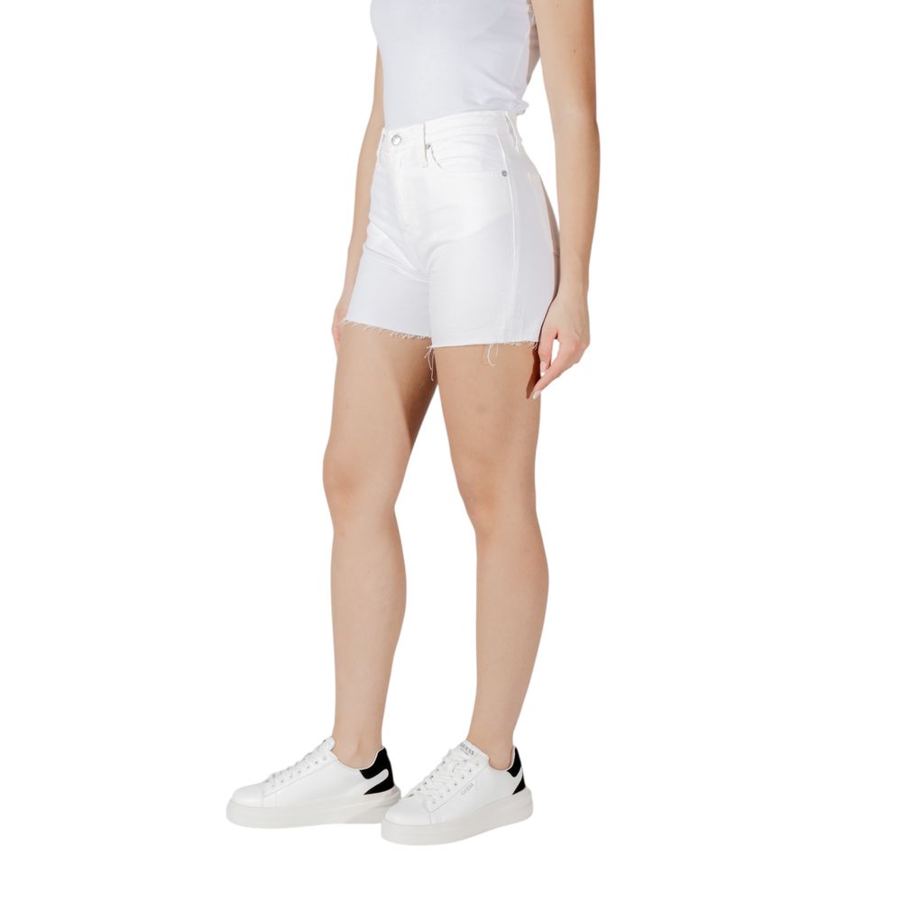 Calvin Klein Jeans Weiße Mom Shorts Marbella Town High Waist