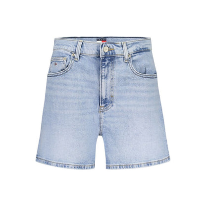 Tommy Hilfiger Mom Jeans Shorts Sea Wave Azzurro