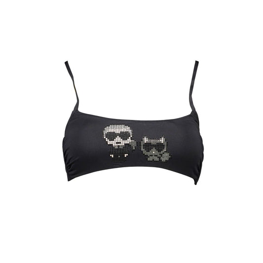 Karl Lagerfeld Sleepless Night Black Bandeau Swimsuit