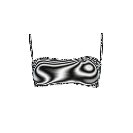 Karl Lagerfeld Band Swimsuit Black Sleepless Night