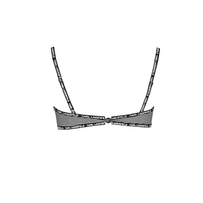 Karl Lagerfeld Band Swimsuit Black Sleepless Night