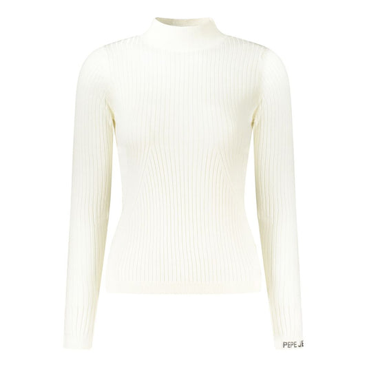 Pepe Jeans Weißer Baumwollpullover für Damen