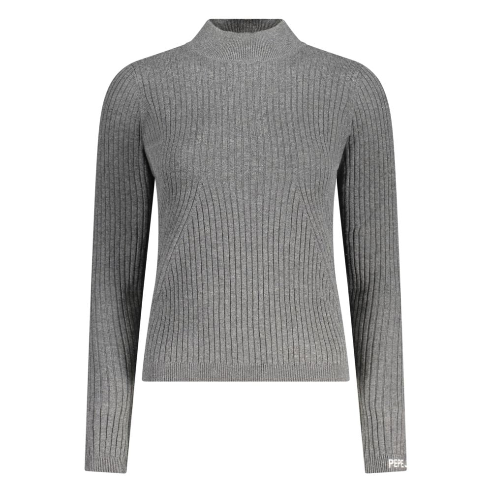 Pepe Jeans Grigio Baumwollpullover für Damen