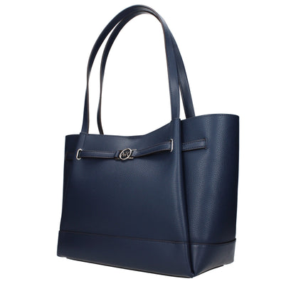 Michael Kors Schultertasche aus marineblauem Leder