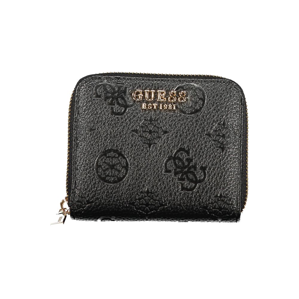 Guess Jeans Nero Poliuretano Damen-Geldbörse