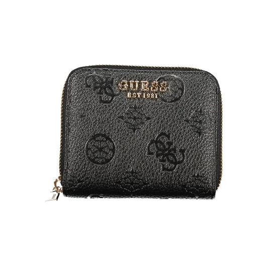 Guess Jeans Nero Poliuretano Damen-Geldbörse