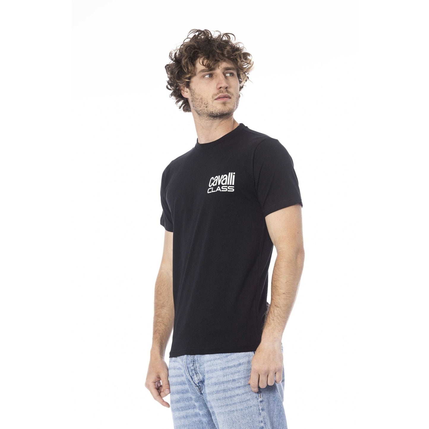 Cavalli Class Black Male T-Shirt
