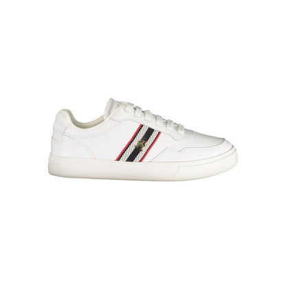 Tommy Hilfiger Damen-Sneaker aus weißem Leder