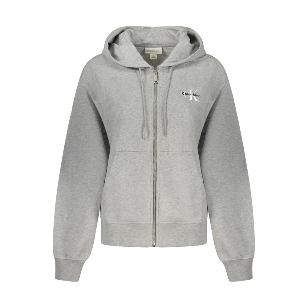 Calvin Klein Grigio Baumwoll-Damenhoodie