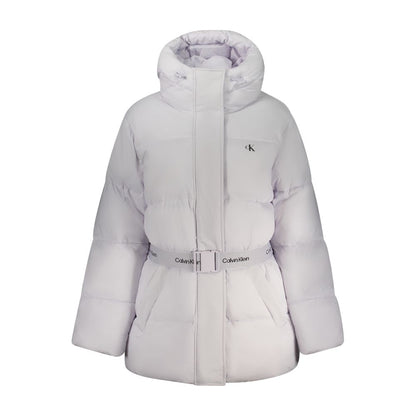 Calvin Klein Hooded Nylon Jacket Viola Marbella Chic