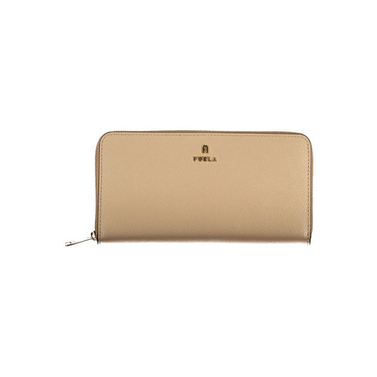 Furla Camelia XL Zip-Around Leather Wallet - Sandy Beige (Sandy Brown)