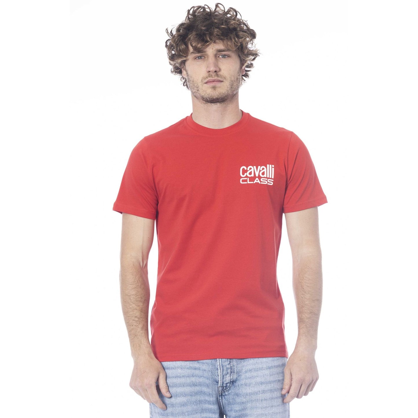 Cavalli Class Male Red T-Shirt