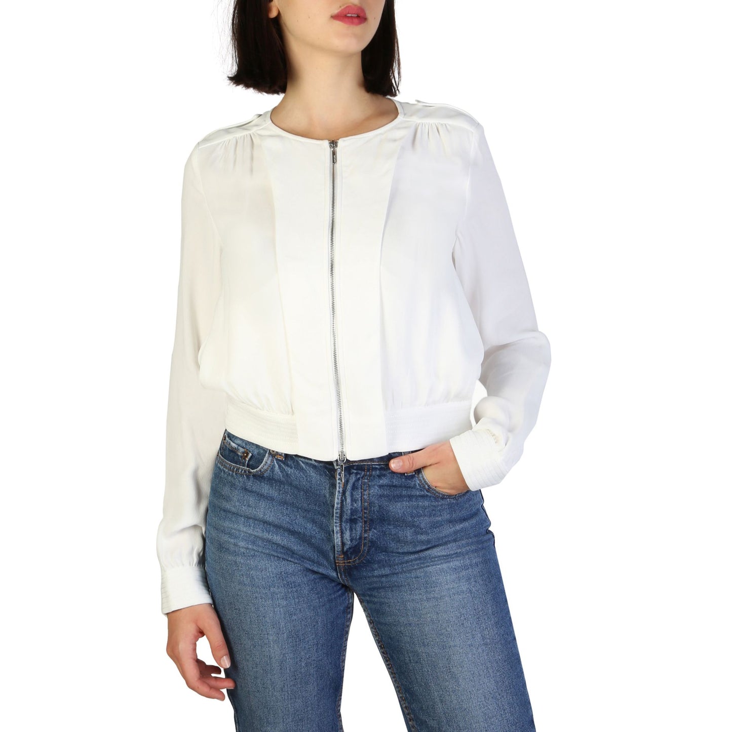 Armani Jeans White Female Jacket