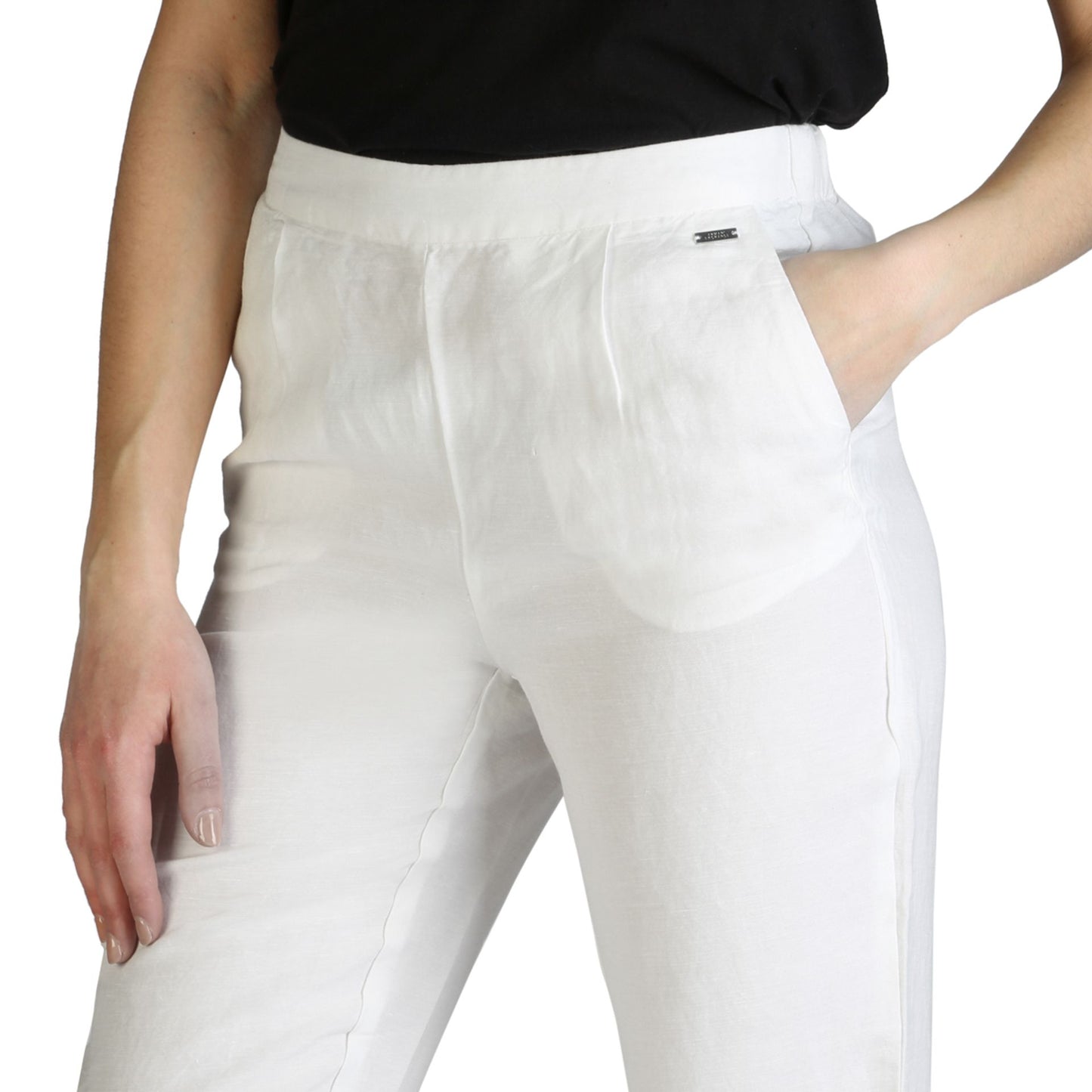Armani Exchange White Pants